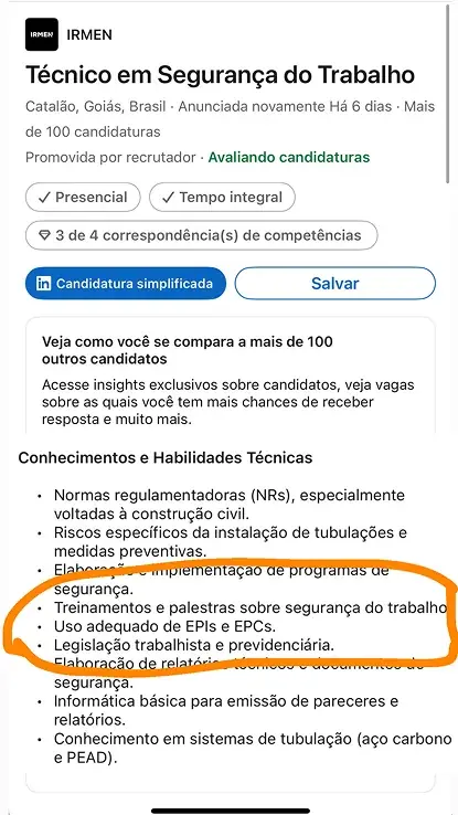 Oportunidade de Consultoria e Instrução de NR 35