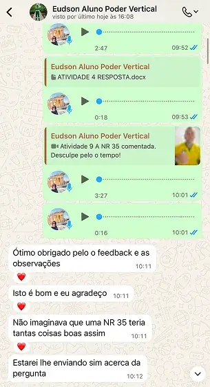 Depoimento de Sucesso - Aluno Instrutor NR 35